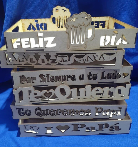 20 Bandeja Día Del Padre 30x20 Cm Cm Fibrofacil De 3mm 0