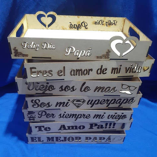 20 Bandeja Día Del Padre 30x20 Cm Cm Fibrofacil De 3mm 1