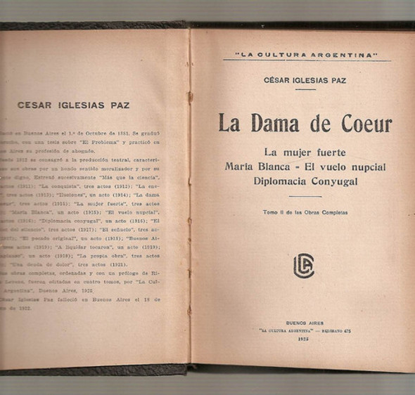 La Dama De Coeur - Iglesias Paz - Cultura Argentina 0