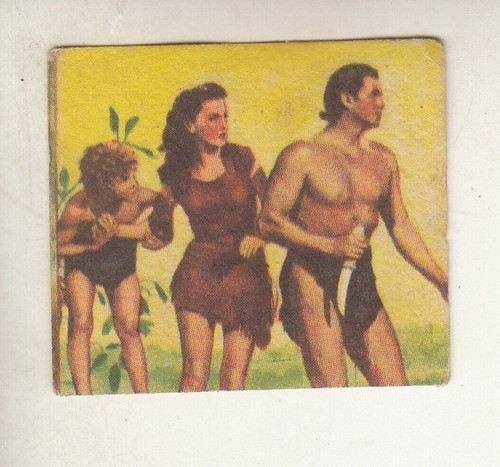 1954 Cine Tarzan Johnny Weissmuller Tarjeta Unica Uruguay 0