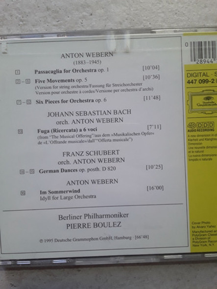 Anton Webern - Boulez Conducts Webern - Cd / Kktus 1