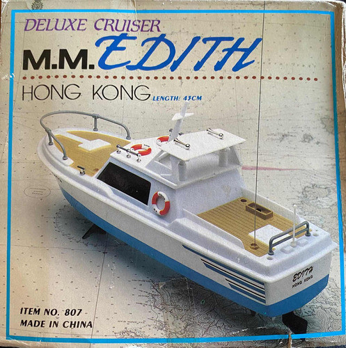 Barco Yate Enorme A  Control Remoto 43 Cm Largo Vintage Nvo! 1