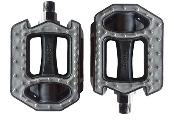 Pedales Para Bicicleta, De Pvc Con Goma Rosca 9/16 Reflector 0