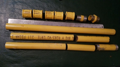 Conjunto Resto De Obra Caño Cupla Epoxi Gas 1 Pulgada 0
