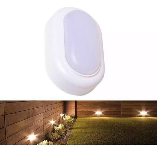 Tortuga Exterior Led Ovalada 15w Aplique Luz Cálida Full 1