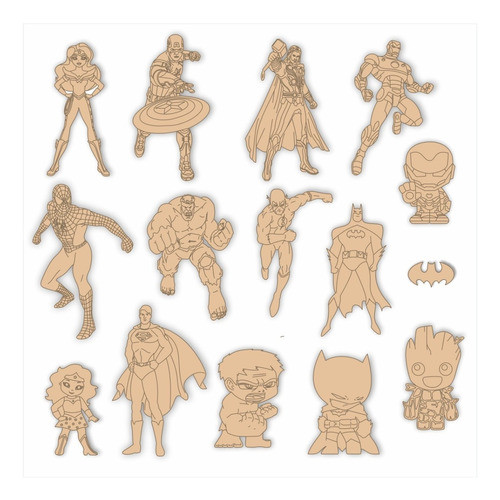 Vectores Para Corte Laser Superheroes Marvel Dc Spiderman 0