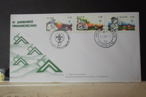 Envelope -4º Jamboree Panamericano  1981 0
