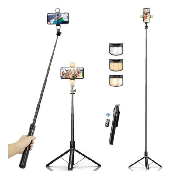 Trípode Para Teléfono Selfie Stick Con Control Remoto - Ashi 0