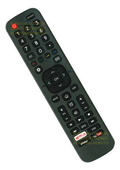 Control Remoto Para Smart Tv Noblex Hisense Philco En2h27 0