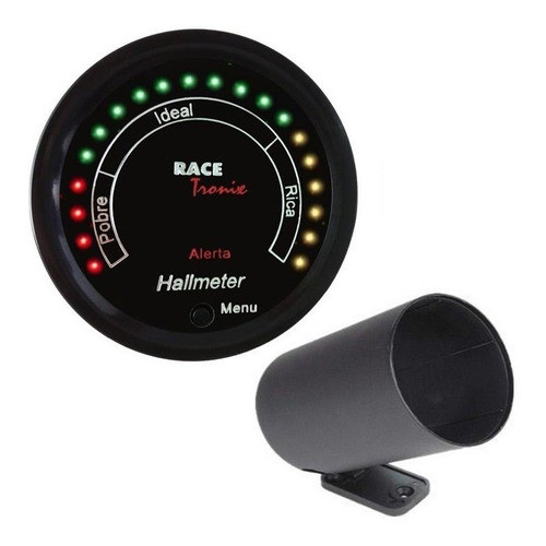 Hallmeter Programável 52mm Racetronix C/ Copo Pvc Comprido 0