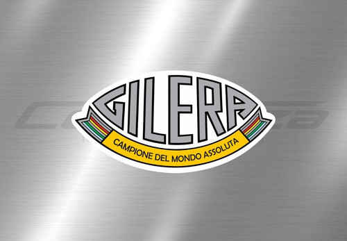 Calco Gilera Campione Del Mondo Assoluta Logo Laminado 0