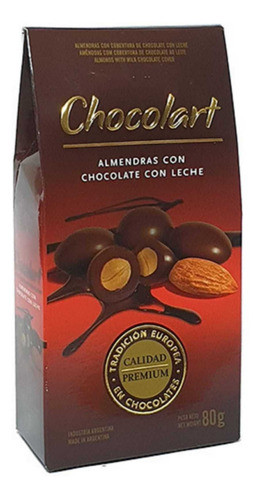 Estuche Almendra De Chocolate Con Leche X80gr - Cotillón Waf 0