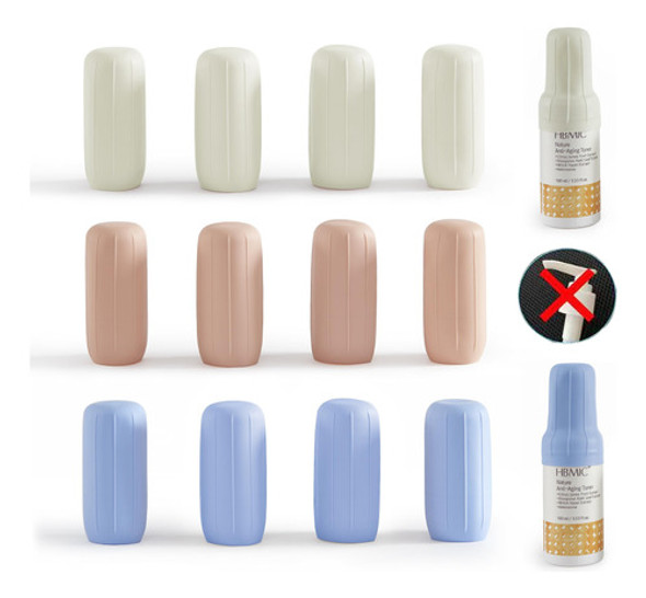 Fundas Elasticas De Silicona Para Cosmeticos Para Viaje 12u. 0