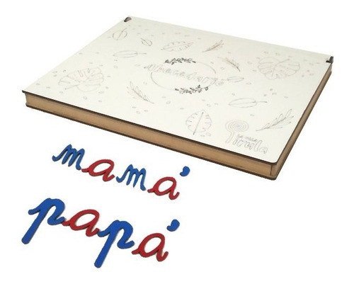 Box Didáctico Abecedario Caja De Letras Cursivas De Madera 0