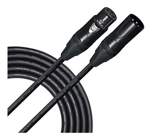 25 Pies 2534 Mogami Neglex Quad Equilibrado Cable De Micrófo 0