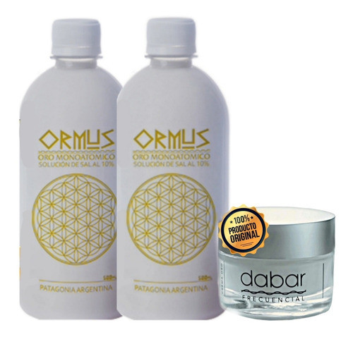 2 X Ormus Oro 7monoatómico 500ml + 1 Crema Oro Dabar 50ml 0
