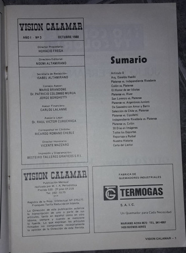Lote De 2 Revistas Club Atletico Platense 1