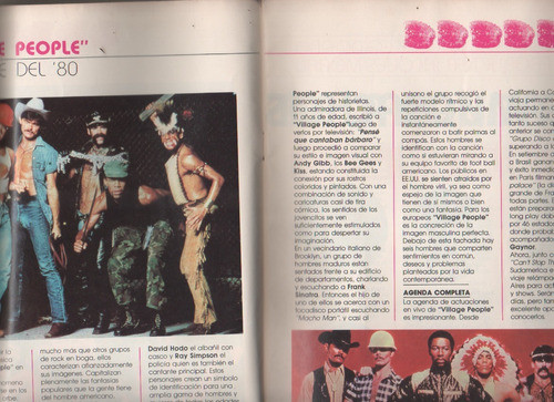 Revista * El Show De Village People -* Nº 1 - Año 1980 Unica 1
