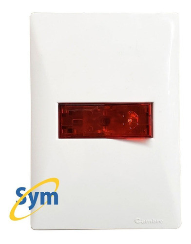 Combo Arm. Pulsador Rojo C/neon Sxxii Cambre | Symnet 0