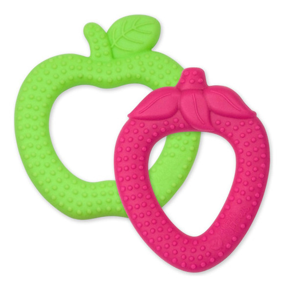 Brotes Verdes 2 Pack De Mordedores De Silicona De Manzana Fr 0 Brotes Verdes 2 Pack De Mordedores De Silicona De Manzana Fr 0