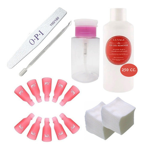 Kit Removedor Esmalte Semipermanente Uv Led + Dosificador 1