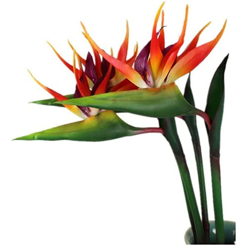 3 Flores Permanentes De Ave Del Paraíso Grande De 32 Pulgada 0