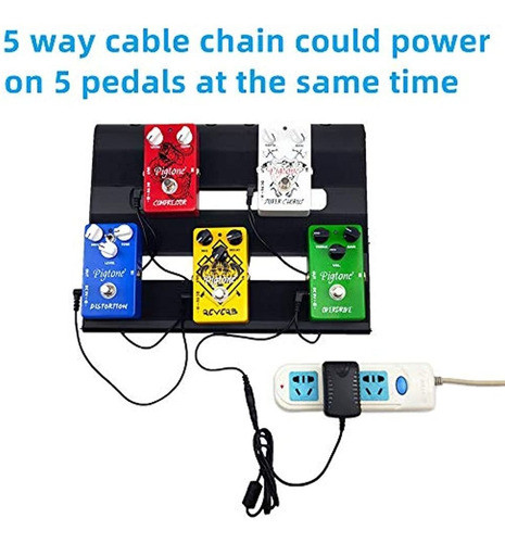 Adaptador De Fuente De Alimentación De Pedal Pigtone 9v Dc 1 1