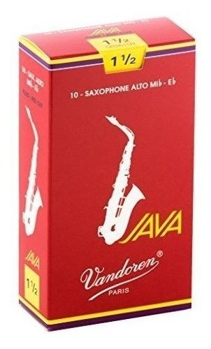 Vandoren Sr2615r Java Saxofon Alto Rojo Cañas Fuerza 15; Caj 0