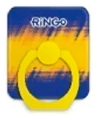 Anillo Ringo Original Soporte Celular Modelo Azul Y Oro 0