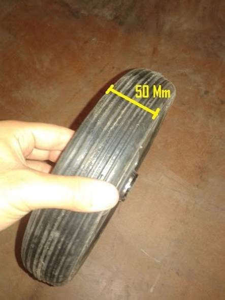 Rueda Maciza Industrial 260mm Con Llanta Metálica 1