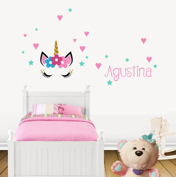 Vinilo Pegotin Pared Unicornio 0