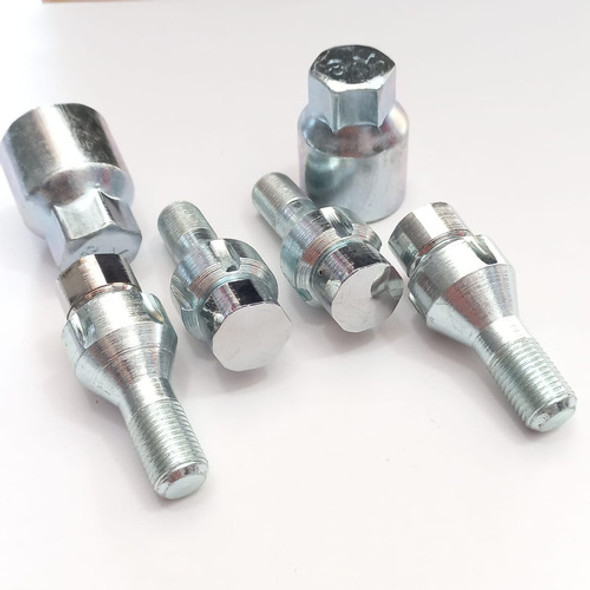 Bulón Antirrobo Cromado C/giratorio Fiat Punto Llan Aleación 1