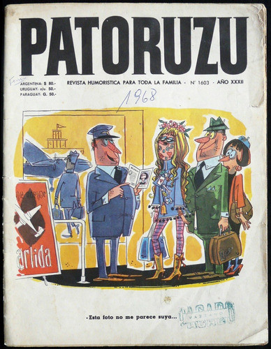 Patoruzú Revista. Nº 1603. 1968. 39109 0