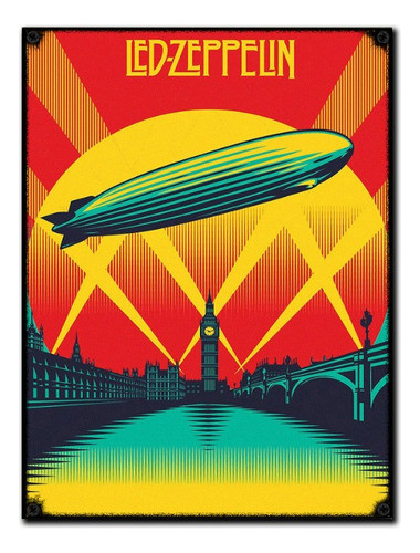 Pack De 3 Posters - 30 X 40 Papel Ilustración / Led Zeppelin 0