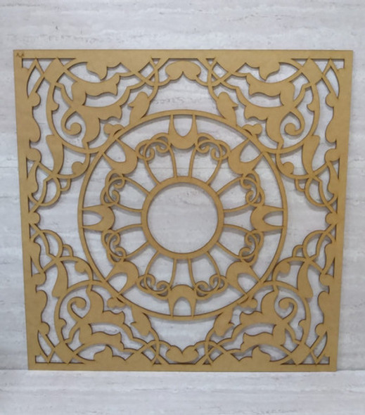 Mandala  A4  Mdf 3 Mm   45 Cm X 45 Cm Cod. 0712 0