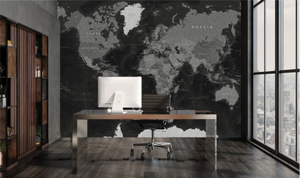 Mural Mapa Vinilo Mate Autoadhesivo 0