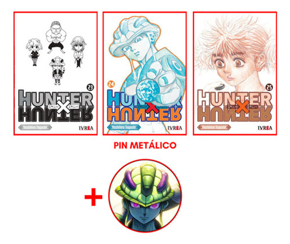 Combo Hunter X Hunter 23 A 25 + Pin - Manga 0