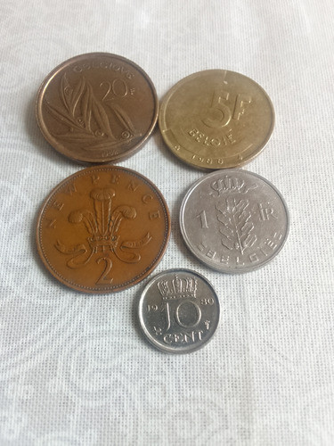 Moedas: Reino Unido Belgica 1