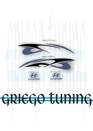 Tun Adhesivo Camión  Hyundai Mighty  Vinilo Alemán 1
