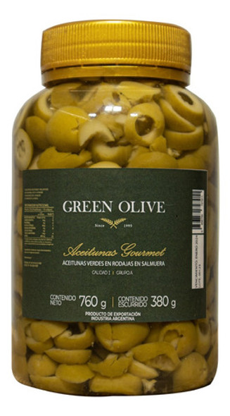 Aceitunas Verdes En Rodajas Green Olive X 380 Gr. Esc. Pet 0