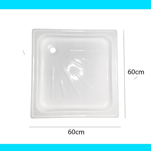 Receptaculo Plato Ducha Piso Box Baño 60 X 60 Cuadrado 1