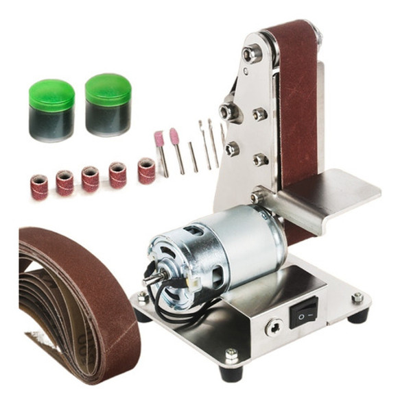 Mini Lixadeira De Cinta Diy Polimento Máquina De Moagem 0