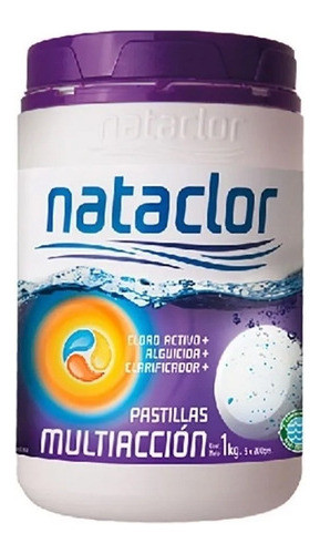 Pastillas Cloro Multiacción 200gr De 1kg Nataclor Rinde + Mm 0