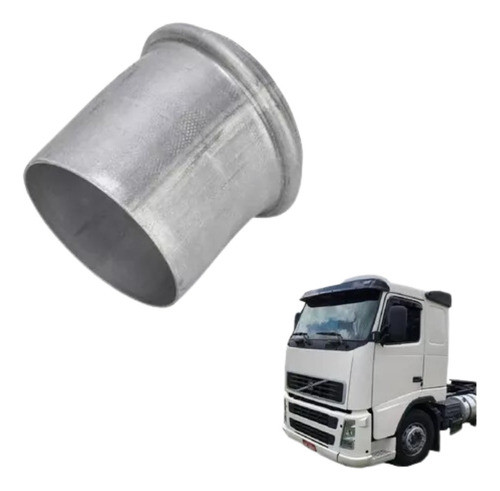 Tubo Entrada Silencioso Aco Cinza Curto P/volvo Fh/fm (16260 0
