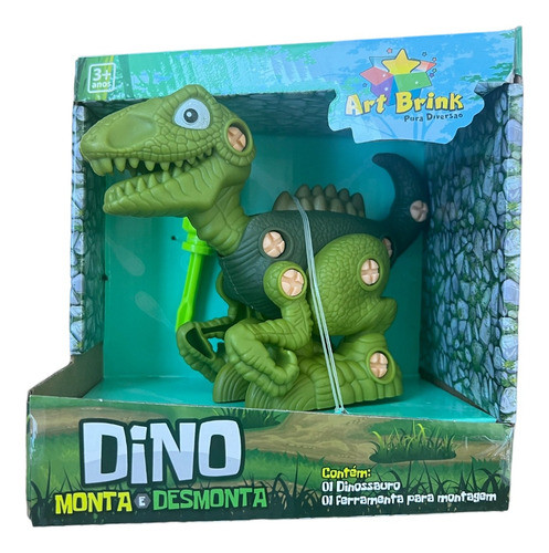 Dinossauro Dino Montar E Desmontar Com Ferramenta Brinquedo 0