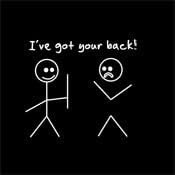 I Got Your Back Graphic Novidade Sarcástica Engraçada Camis 1