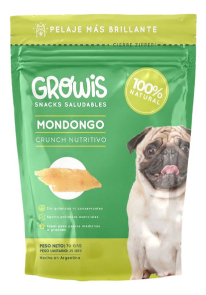3 Packs Mondongo Growis Snack Natural Para Perros 0