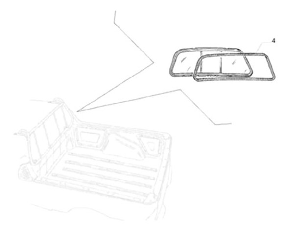 Burlete Luneta Trasera (escotilla) Fiat Strada (7081443) 0