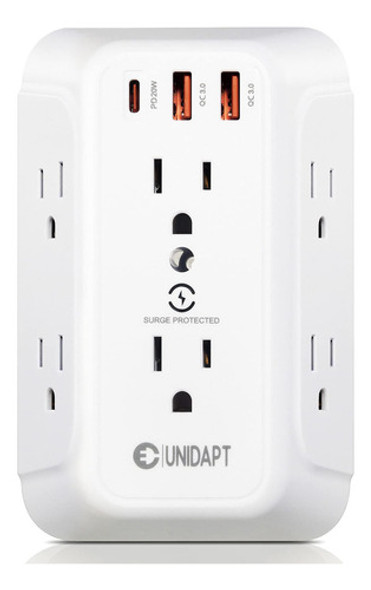 Unidapt - Protector De Sobretensiones De Enchufe De Pared Co 0 Unidapt - Protector De Sobretensiones De Enchufe De Pared Co 0