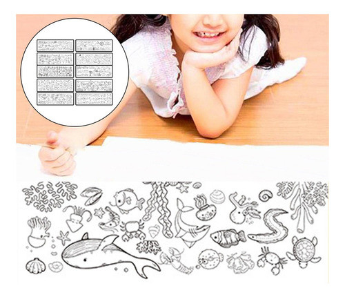. 10 Unidades De Rolo De Papel Para Colorir, Papel De 1